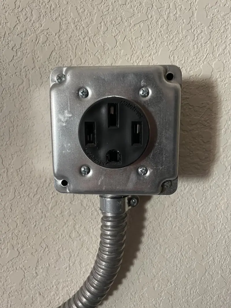 NEMA 14-50 outlet installed for Smart Home Electrical in High Bridge